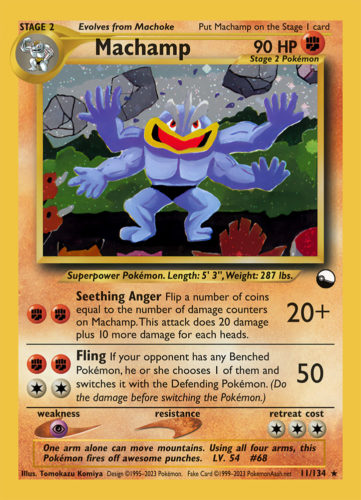 Machamp LV. 54 (☆) - 11/134 - Source: Masaki (Bill) Trade promos