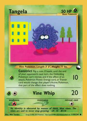 Tangela LV. 15 (●) - 119/134 - Source: Vending Series 2