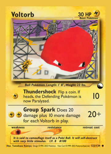 Voltorb LV. 8 (●) - 122/134 - Source: Vending Series 2