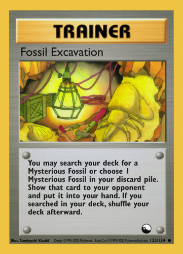 Fossil Excavation (●) - 133/134 - Source: Vending Series 1